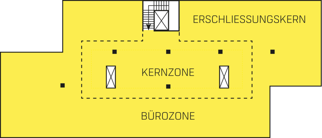 Reiterstaffel Offices - Grundrissbeispiel